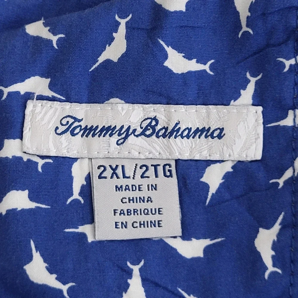 Tommy Bahama Linen Pants Mens 2XL Beige Drawstring Beach Tropical Relaxed Fit